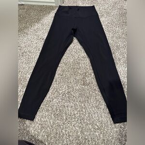 Black High-Rise Lululemon leggings
